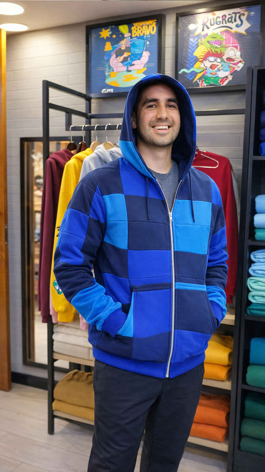 Hoodie con Proposito Azul