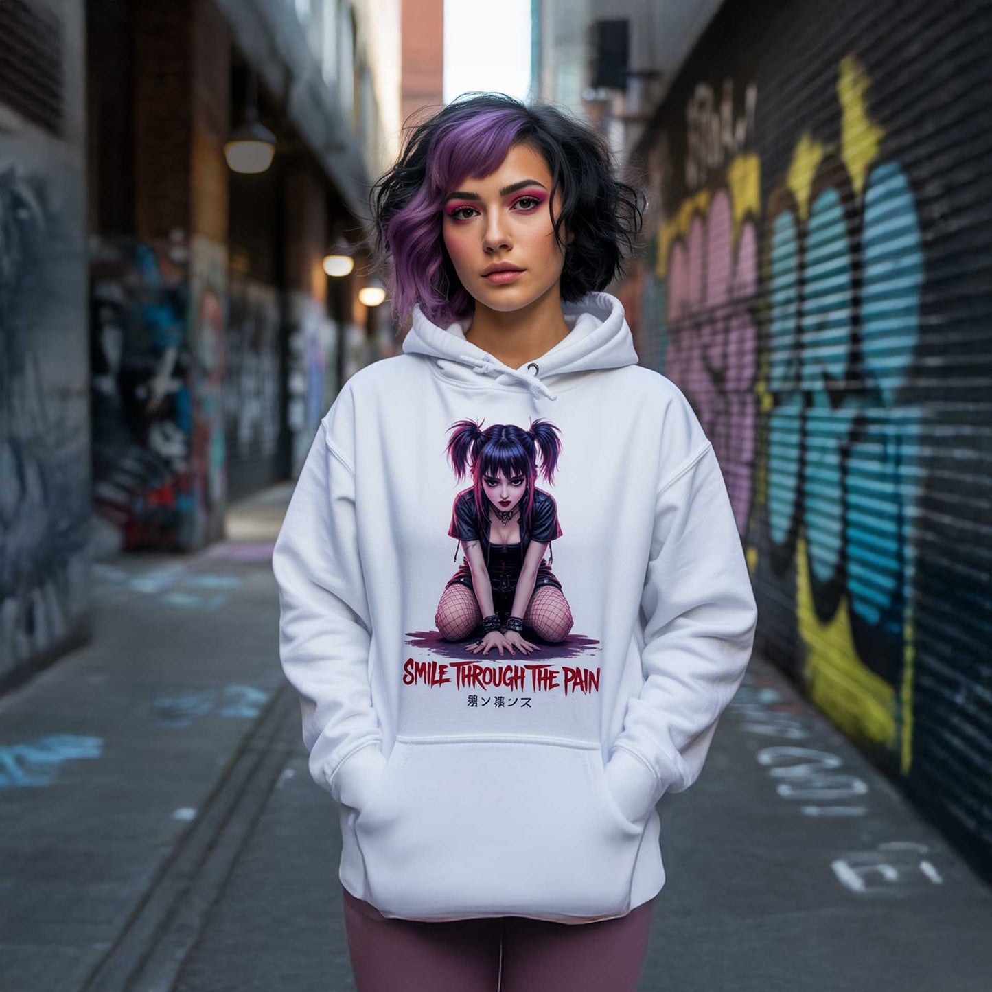 Hoodie con estampado